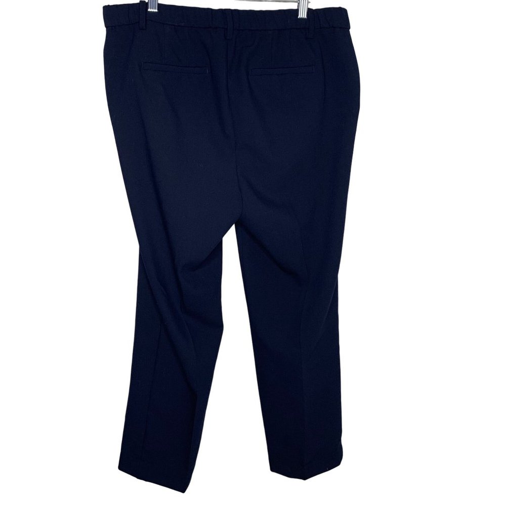 Talbots Cambridge Pants Size 14W Navy Blue Business Office Work - Picture 2 of 10